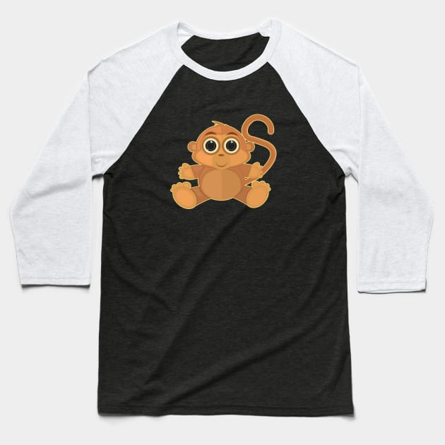 Monkey Baseball T-Shirt by adamzworld